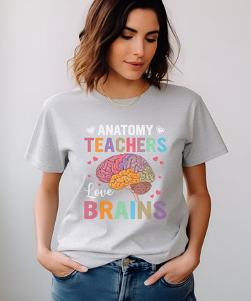 Anatomy  Teachers Love Brains Heavy Cotton Tee