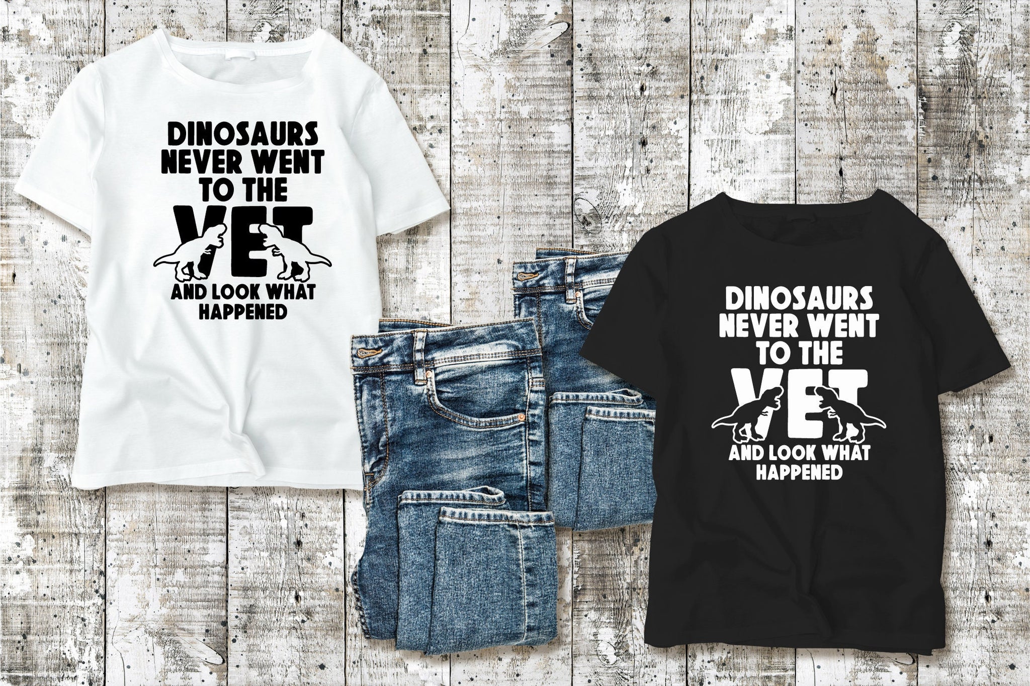 Dinosaurs never went to a vet/Vet Tech Week/Dinosaur/Funny Tee/Animal Lover/veterinarian